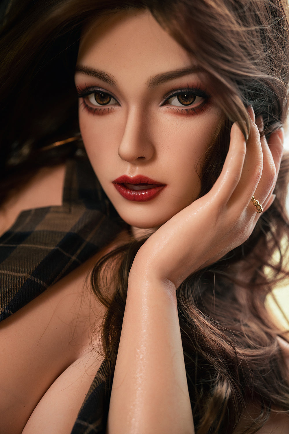 US Stock - Susie 5ft38 / 164cm #M18 ROS Soft Silicone Head + TPE Body Mature Sexy Female Real-life Sex Doll For Blowjob