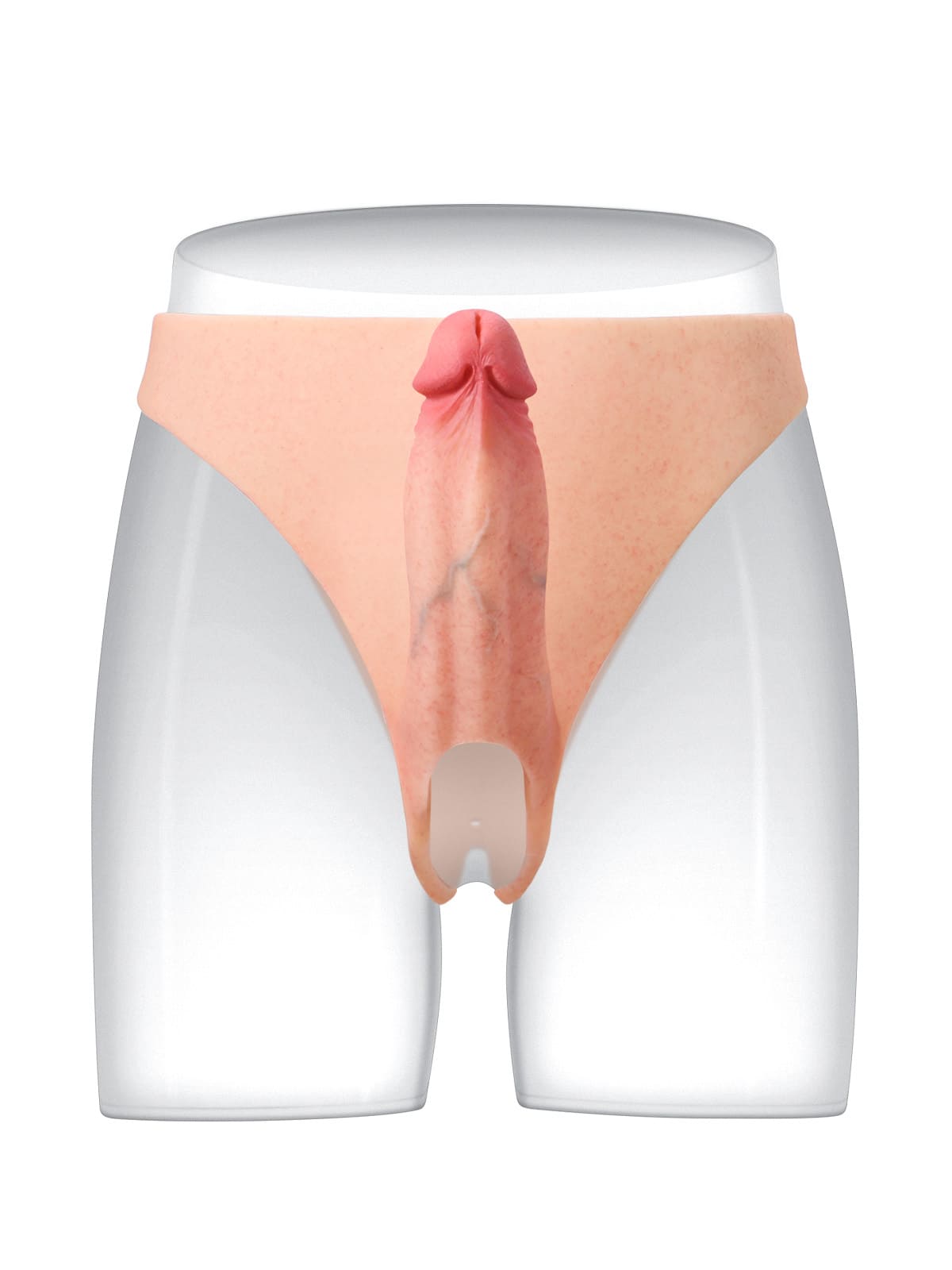 Daenerys | 7.8" x 2" Wearable Hollow Strap-On Dildo For Women • For Men • Penis Extension • ED Cock Sleeve