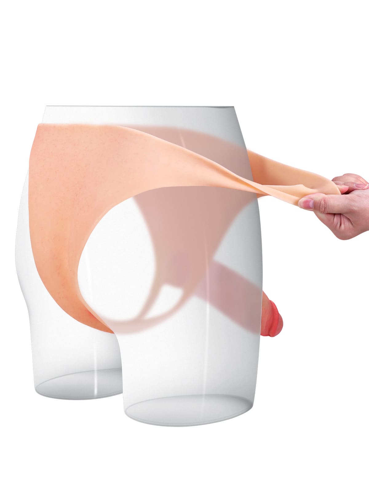 Daenerys | 7.8" x 2" Wearable Hollow Strap-On Dildo For Women • For Men • Penis Extension • ED Cock Sleeve