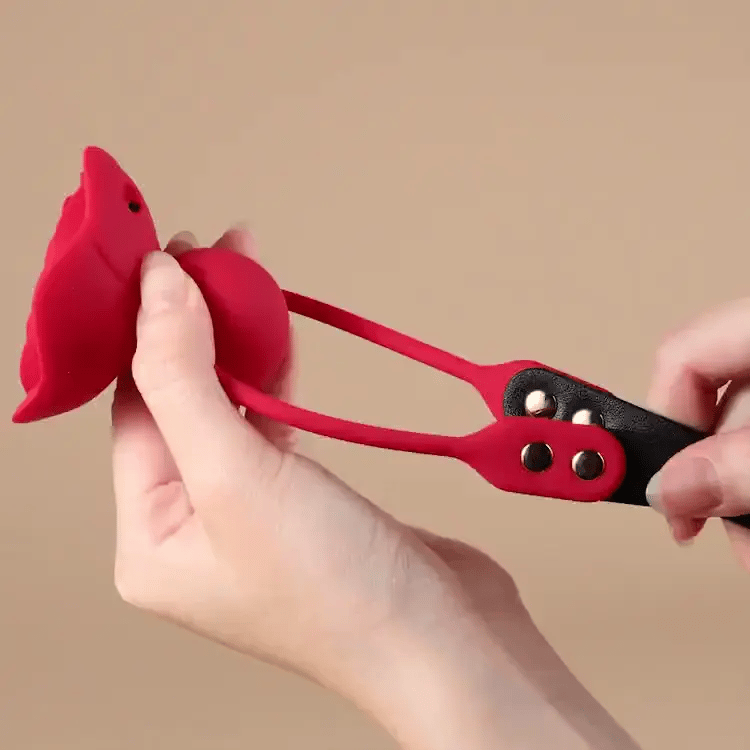 Rose Chain Adjustable Vibrating Nipple Clamps with 9 Modes App Control