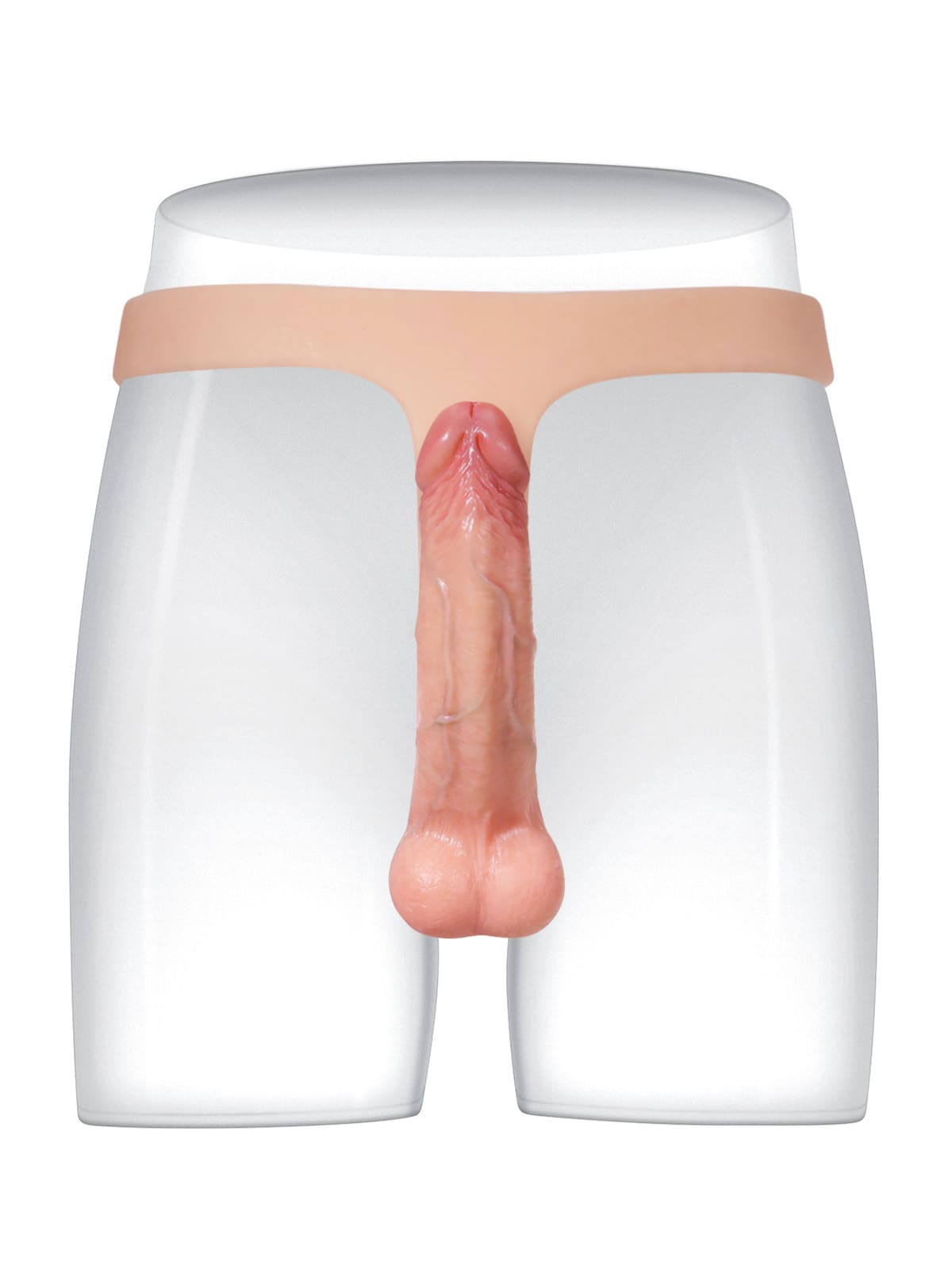 Nathan | 6" x 1.5" Ultra Slim Solid Strap On With Soft Scrotum