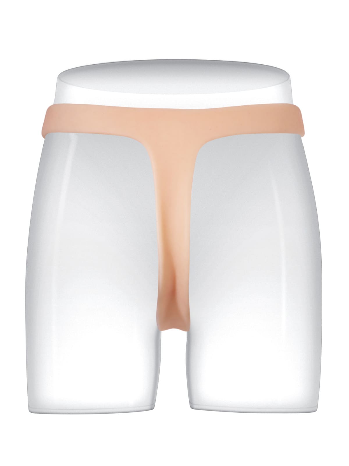 Nathan | 6" x 1.5" Ultra Slim Solid Strap On With Soft Scrotum