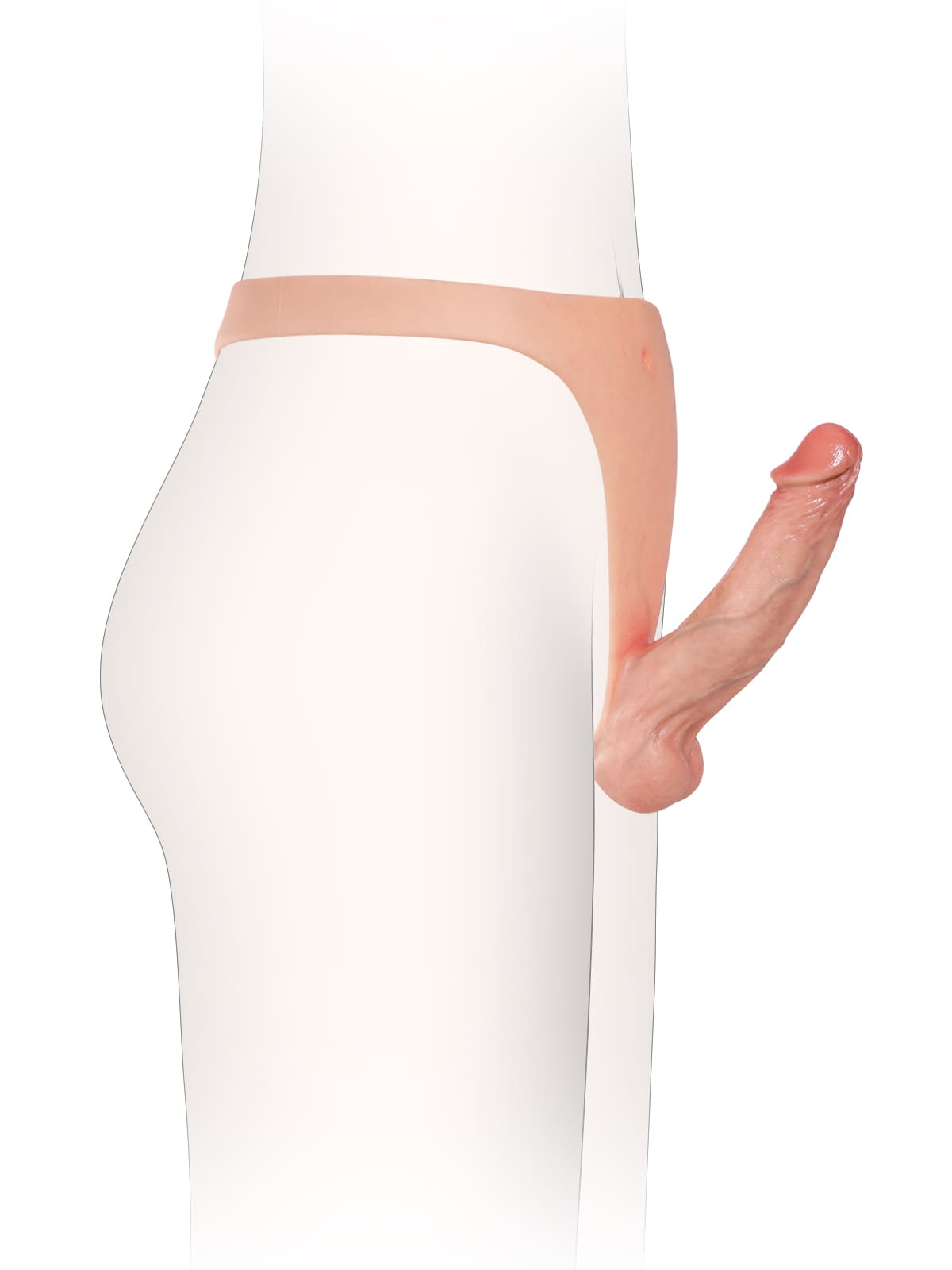 Nick | 6.3" x 1.5" Lightweight Solid Strap On Dildo With Slim Secure Harness