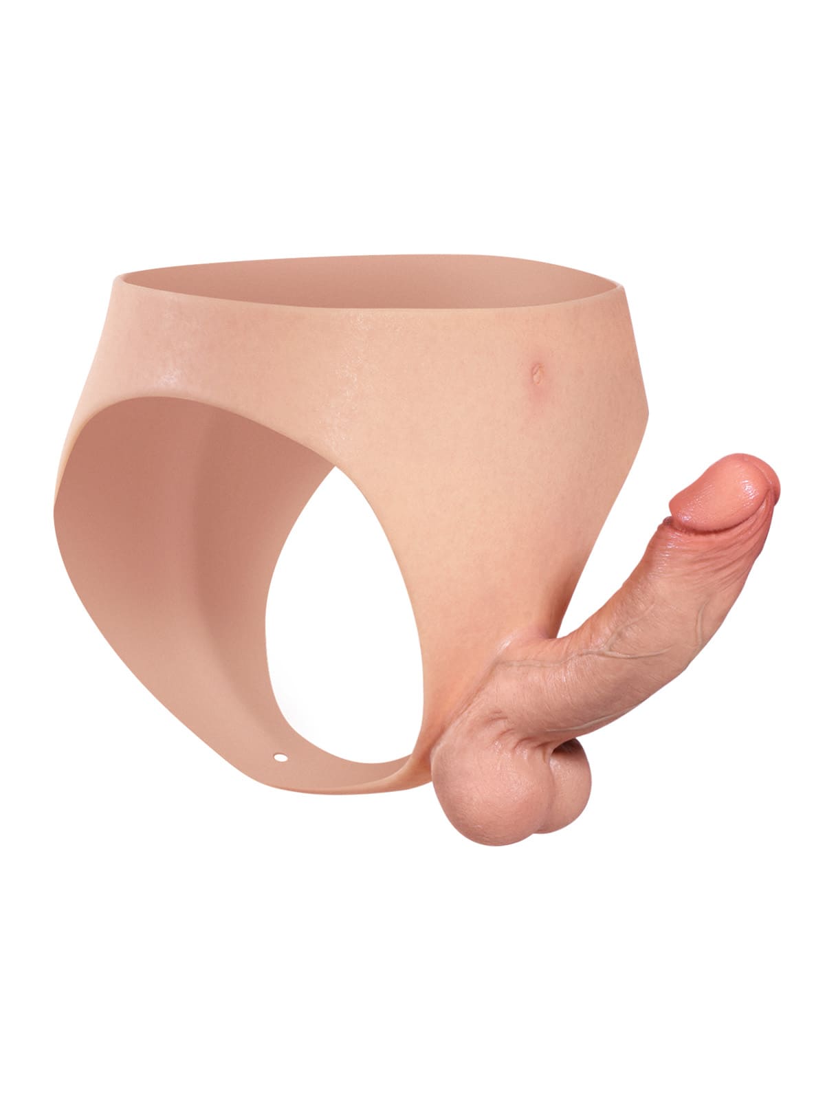 Oscar | 6.8" x 1.7" Wearable Solid Shaft Soft Balls Silicone Strap-On Dildo For Lesbian Couples