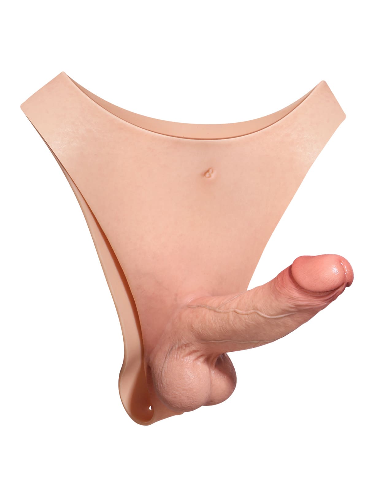 Oscar | 6.8" x 1.7" Wearable Solid Shaft Soft Balls Silicone Strap-On Dildo For Lesbian Couples