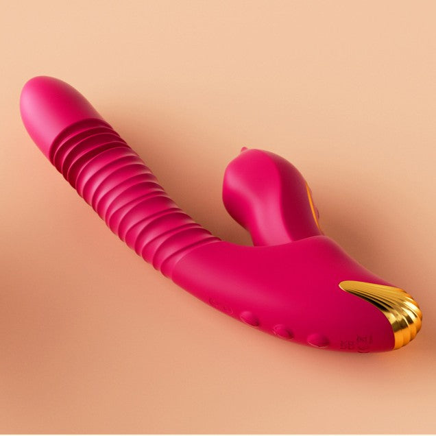 2-in-1 Detachable Dildo Vibrator with Heating, Sucking & Thrusting | App Controlled