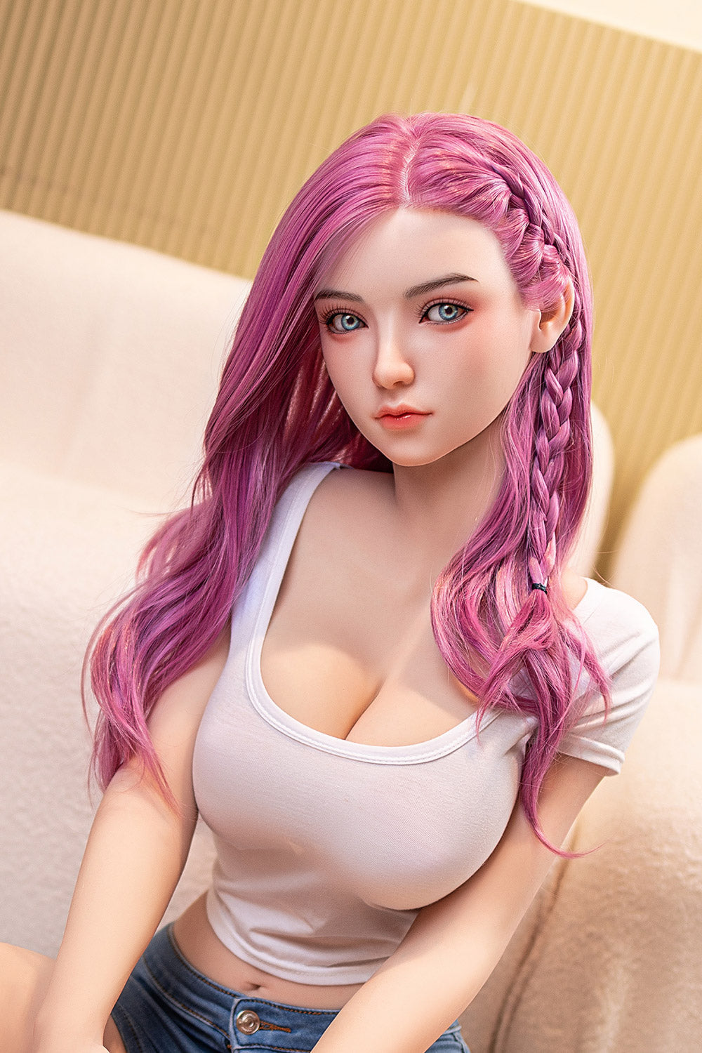 Harriet 5ft25 / 160cm #58 Head App-Controlled TPE Real-life Big Boobs Asian Sex Doll