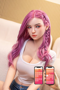 Harriet 5ft25 / 160cm #58 Head App-Controlled TPE Real-life Big Boobs Asian Sex Doll