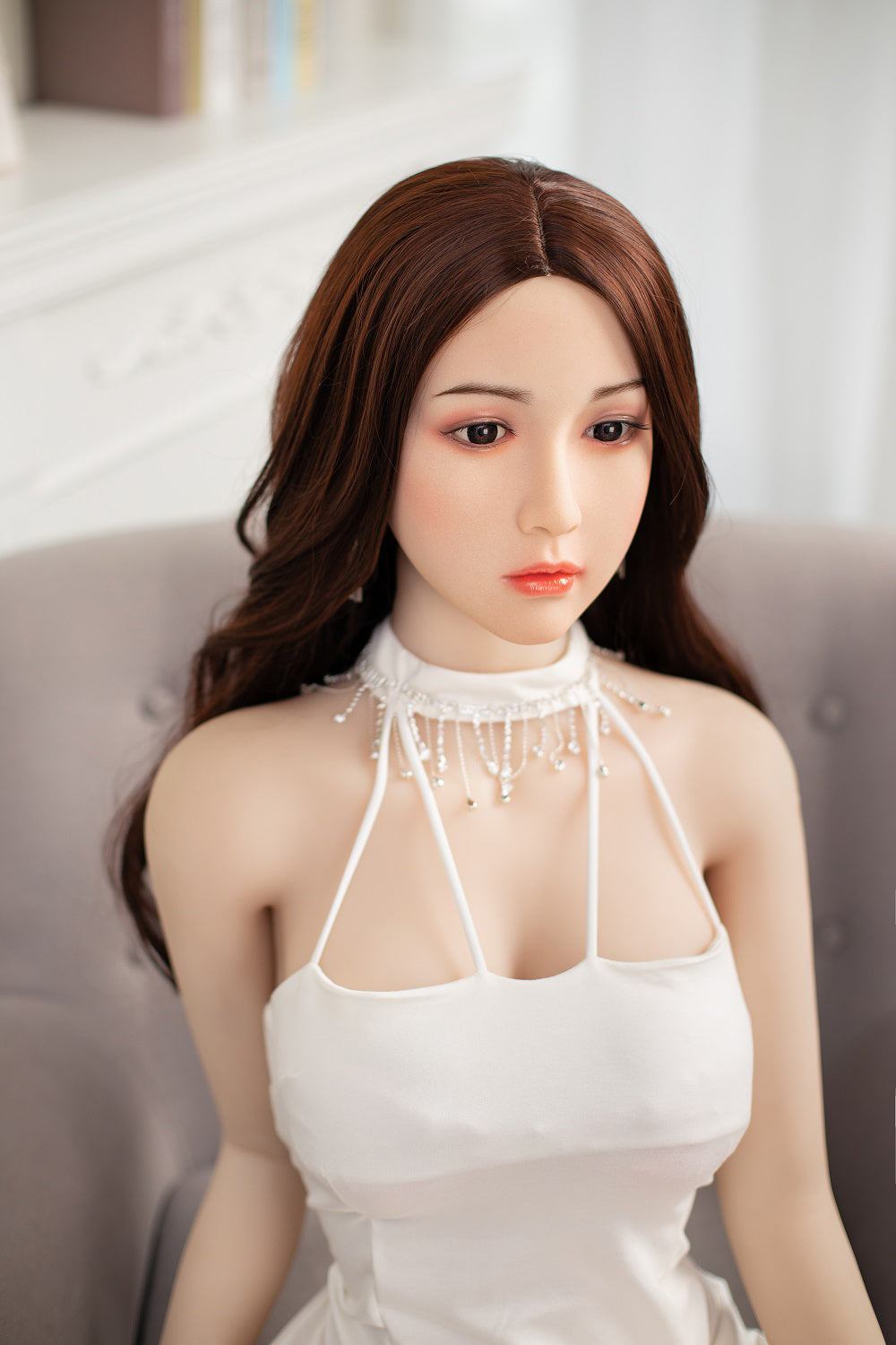 US Stock - Qian 5ft41 / 165cm TPE Asian Real-life Sex Doll
