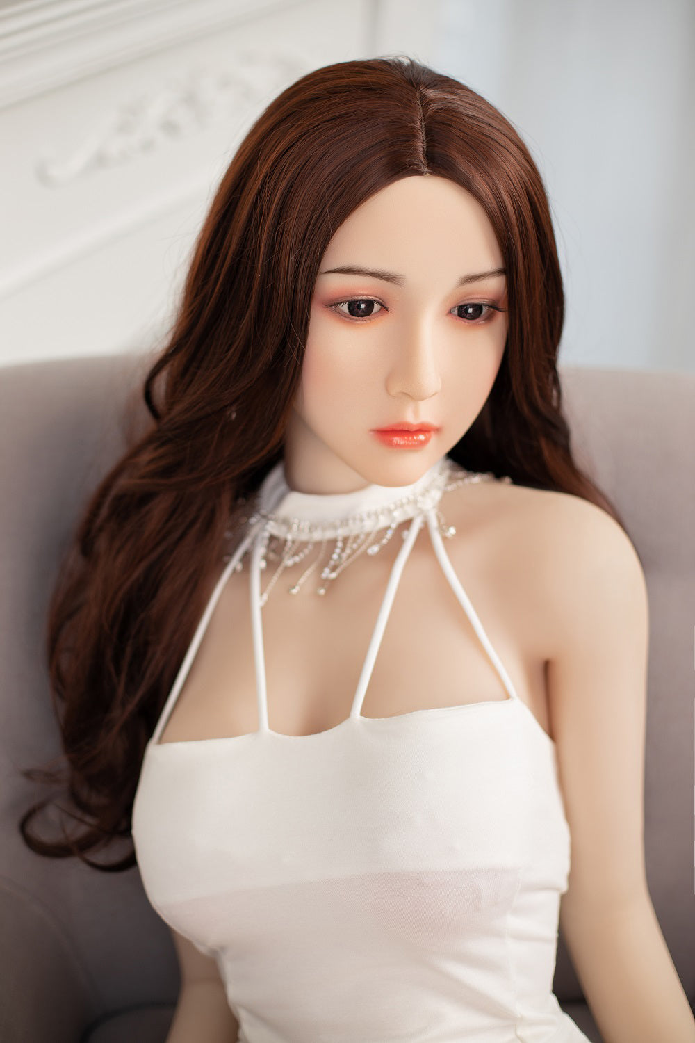 US Stock - Qian 5ft41 / 165cm TPE Asian Real-life Sex Doll
