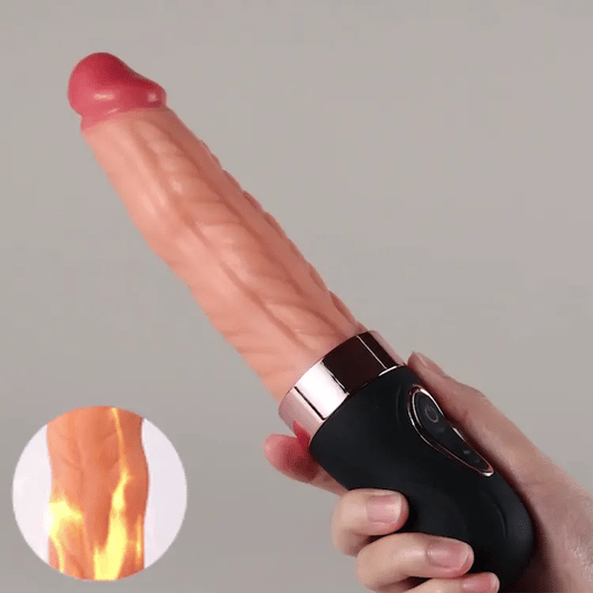 Riley - Wriggling Heating 9.65 Inch Dildo
