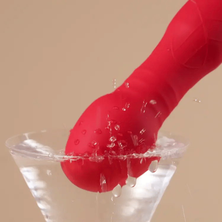 Rose Wand Sucking & Thrusting Vibrator