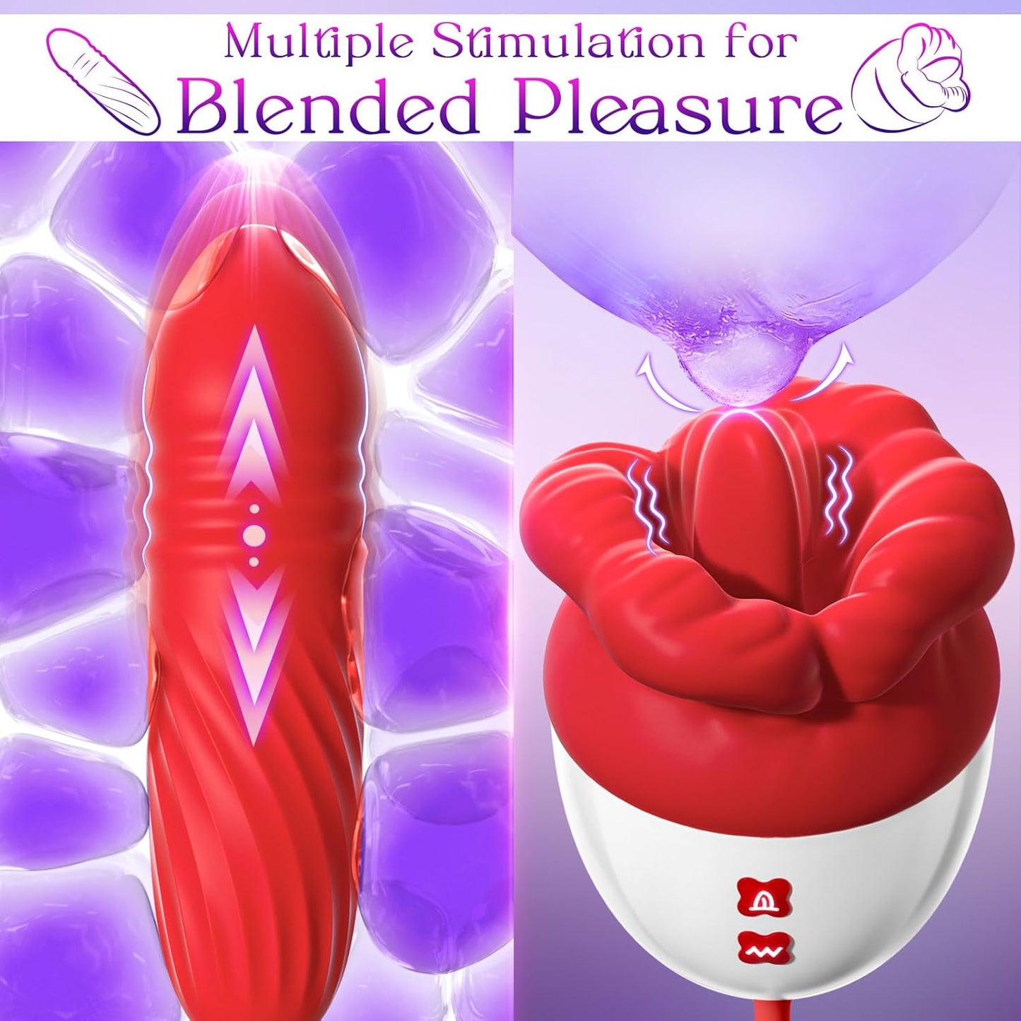 Rose Bite Dildo Vibrator