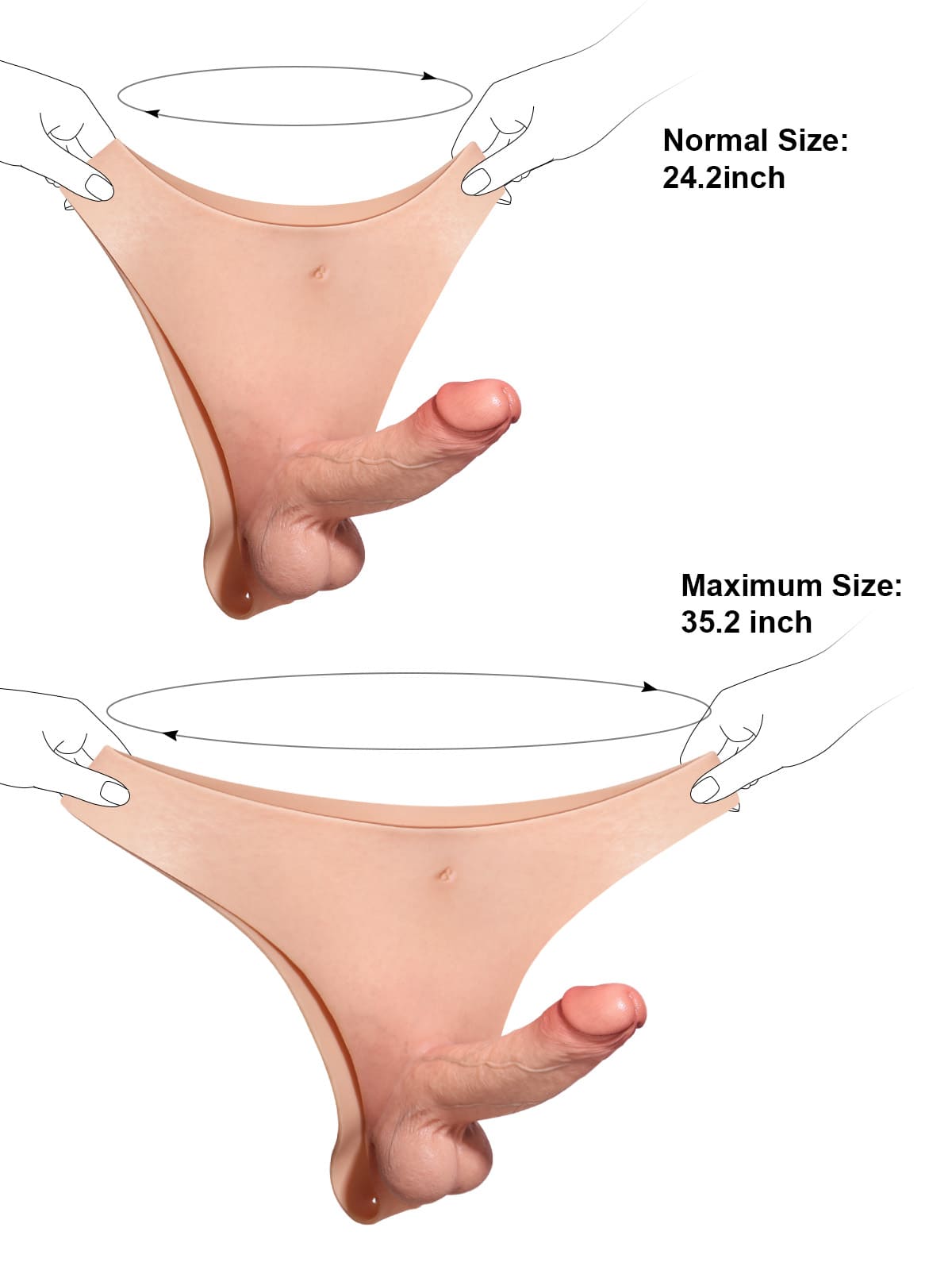 Oscar | 6.8" x 1.7" Wearable Solid Shaft Soft Balls Silicone Strap-On Dildo For Lesbian Couples