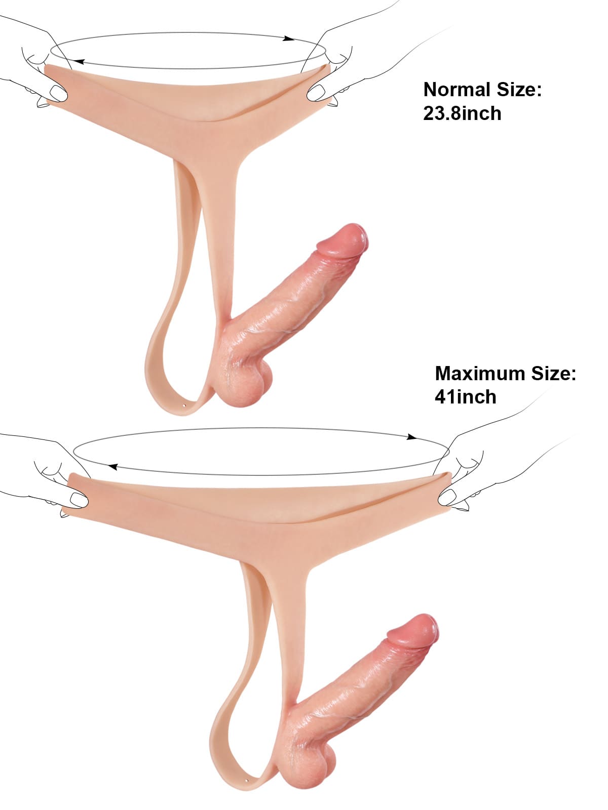 Nathan | 6" x 1.5" Ultra Slim Solid Strap On With Soft Scrotum