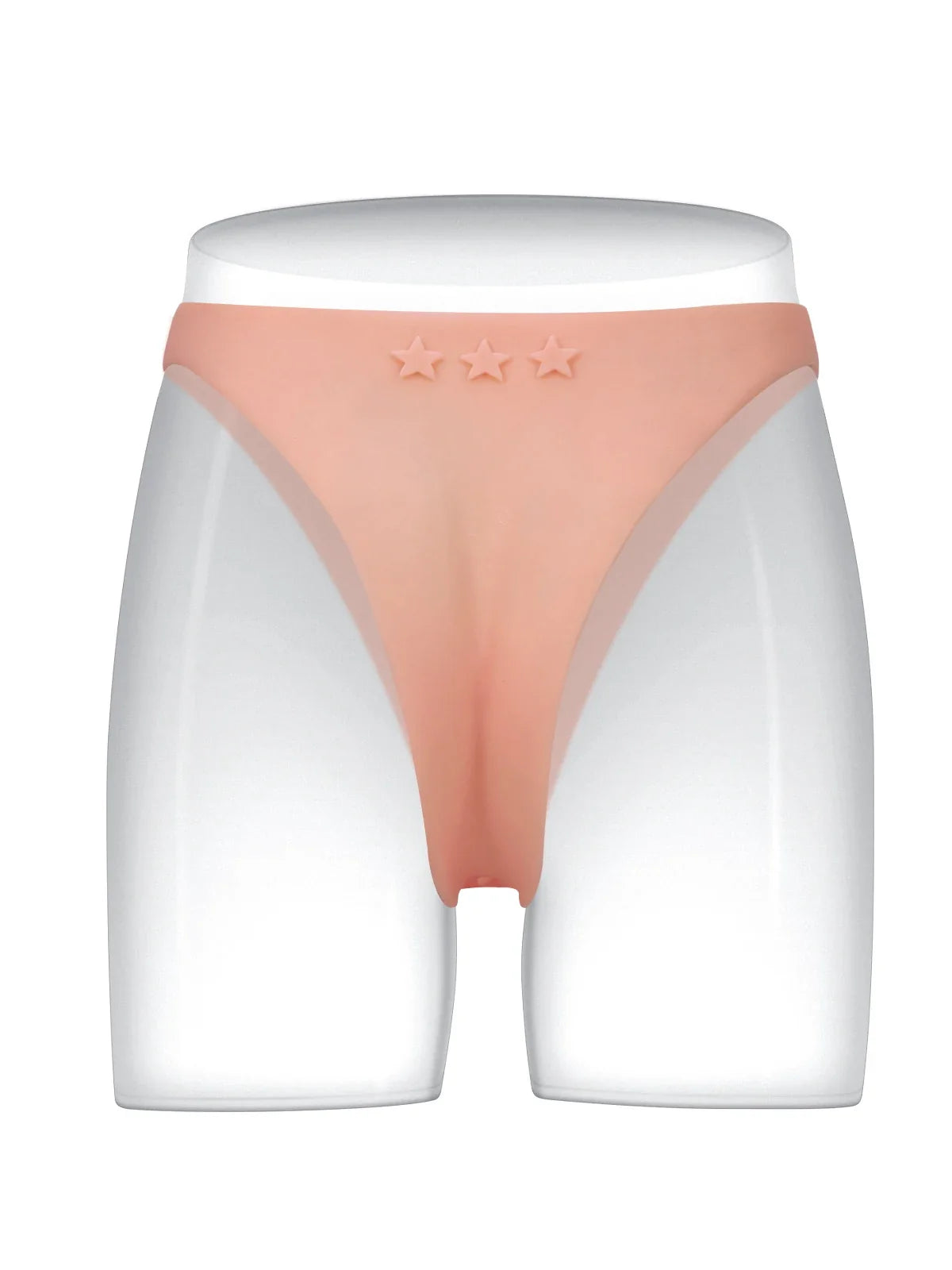 Casey | 6" x 2"  Hollow Open Ball Platinum Silicone Wearable Strap On Hard / Soft Version