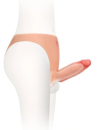 Casey | 6" x 2"  Hollow Open Ball Platinum Silicone Wearable Strap On Hard / Soft Version