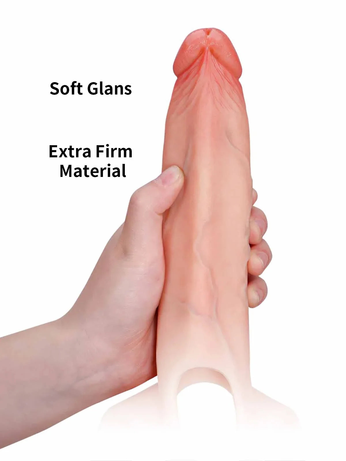 Emberfall | 7.5" x 2" Hollow Ultra Slim Open Ball Realistic Wearable  Strap-On Dildo
