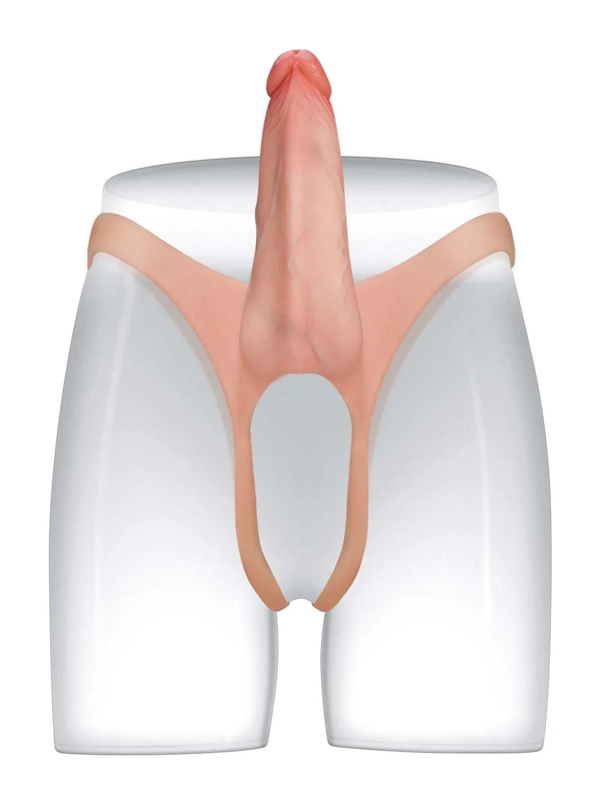 Emberfall | 7.5" x 2" Ultra-Slim Hollow Strap-On Penis Sleeve — Open-Ball, Realistic Soft Silicone