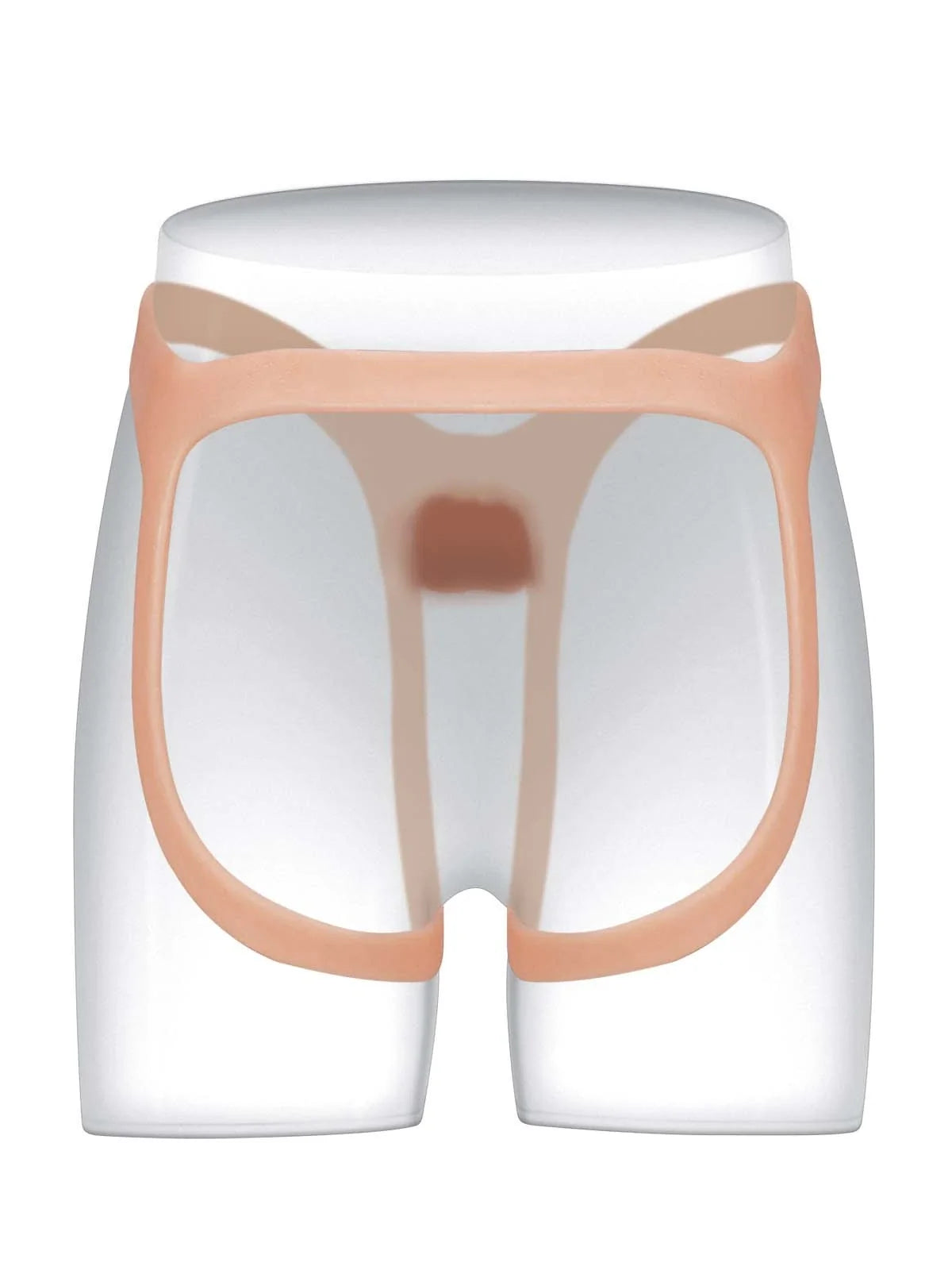 Emberfall | 7.5" x 2" Ultra-Slim Hollow Strap-On Penis Sleeve — Open-Ball, Realistic Soft Silicone