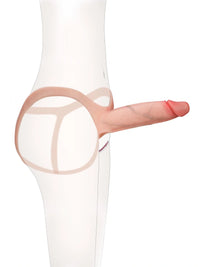 Seraphine | 8.3" x 2.2" Realistic Hollow Platinum Silicone Strap-On Dildo Hard Version