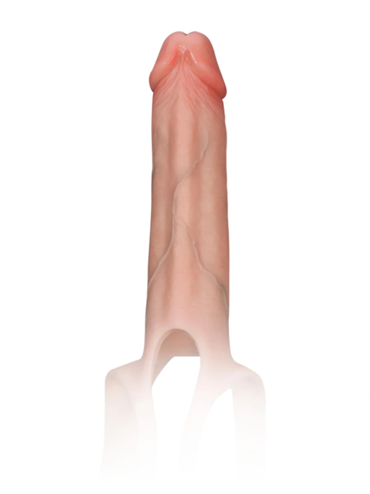 Seraphine | 8.3" x 2.2" Realistic Hollow Platinum Silicone Strap-On Dildo Hard Version