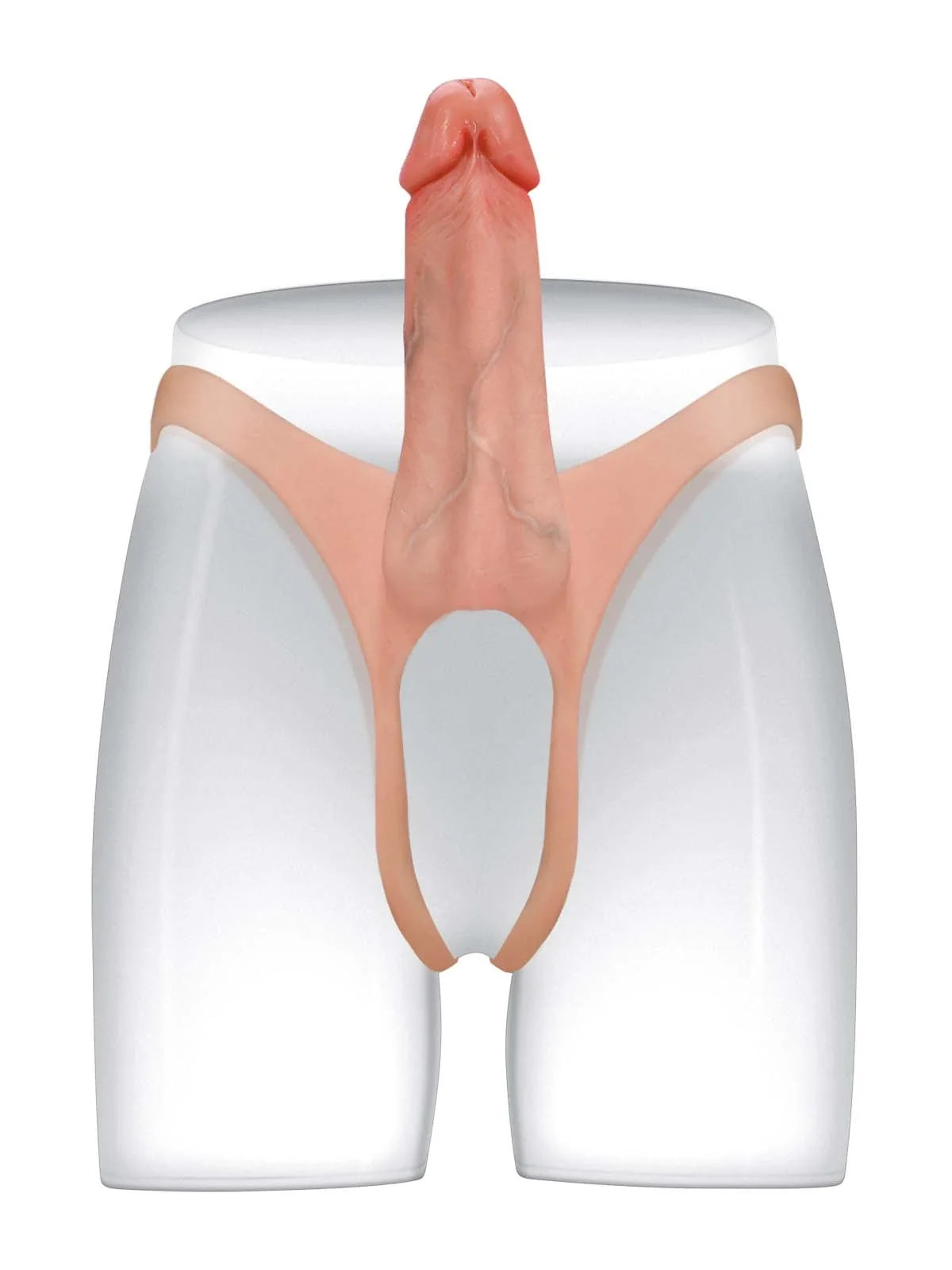 Seraphine | 8.3" x 2.2" Realistic Hollow Platinum Silicone Strap-On Dildo Hard Version