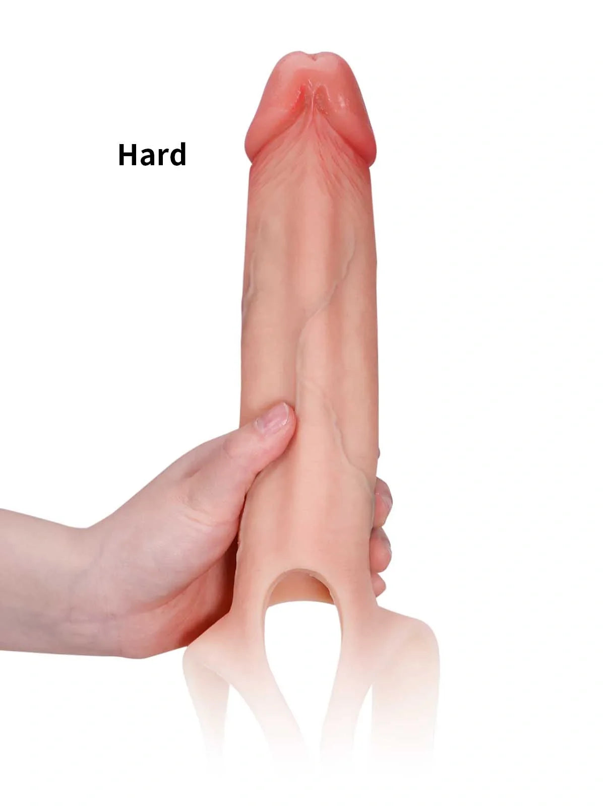 Seraphine | 8.3" x 2.2" Realistic Hollow Platinum Silicone Strap-On Dildo Hard Version