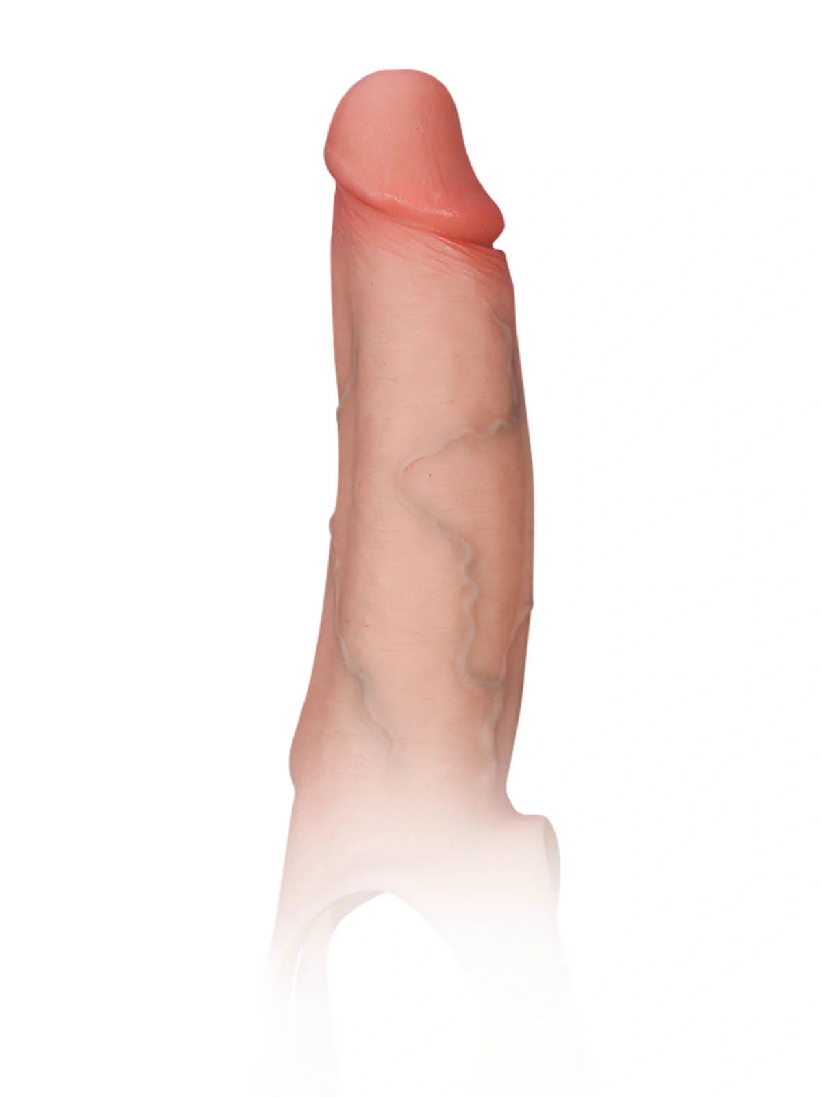Seraphine | 8.3" x 2.2" Realistic Hollow Platinum Silicone Strap-On Dildo Hard Version