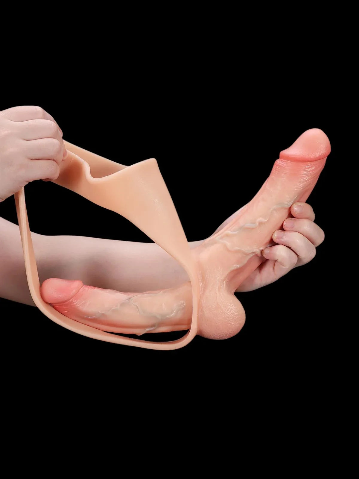 Zorvyn | Lifelike Silicone Strap-On Dildo with Double Realistic Shaft