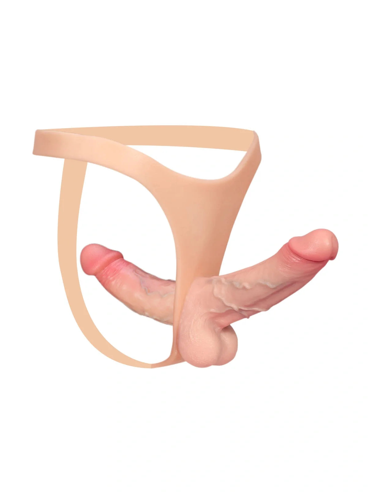 Zorvyn | Lifelike Silicone Strap-On Dildo with Double Realistic Shaft