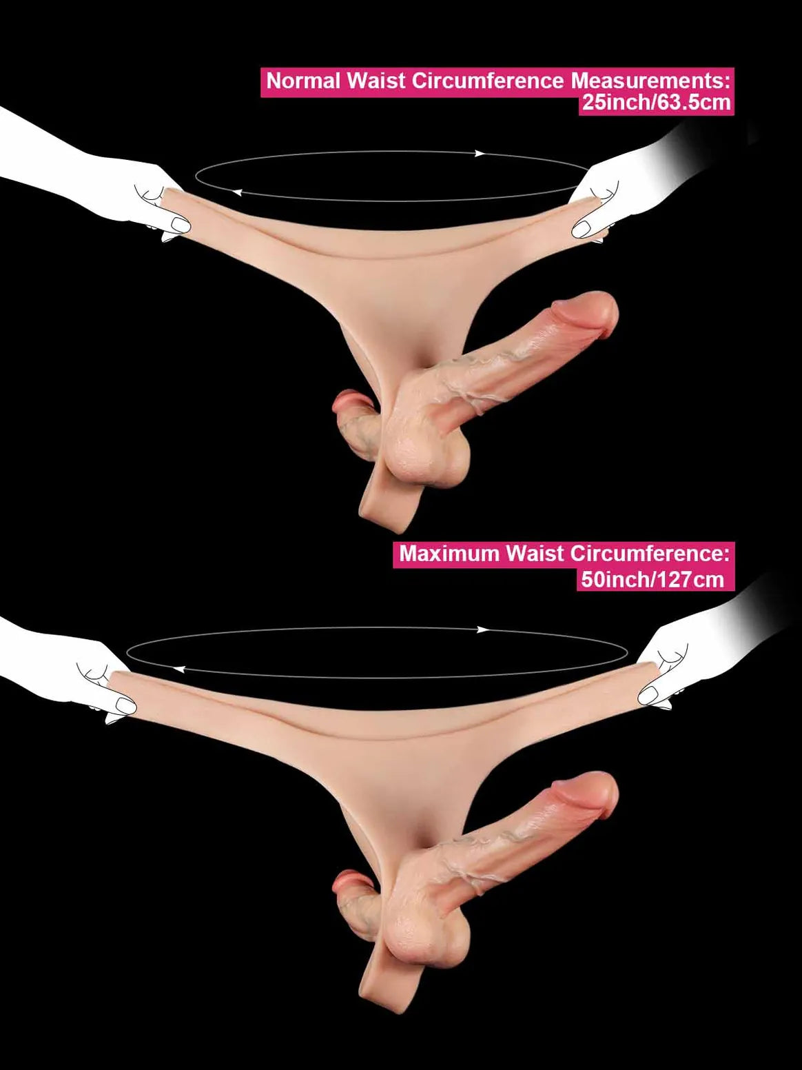 Zorvyn | Lifelike Silicone Strap-On Dildo with Double Realistic Shaft