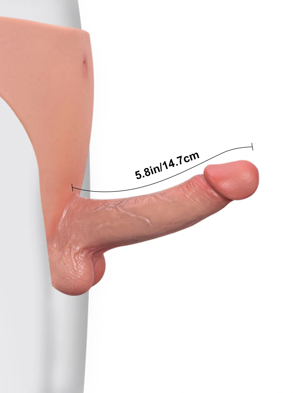 Arlo | 5" X 1.4" Silicone Strap On With Small Dildo For Lesbian Beginners And Anal Sex