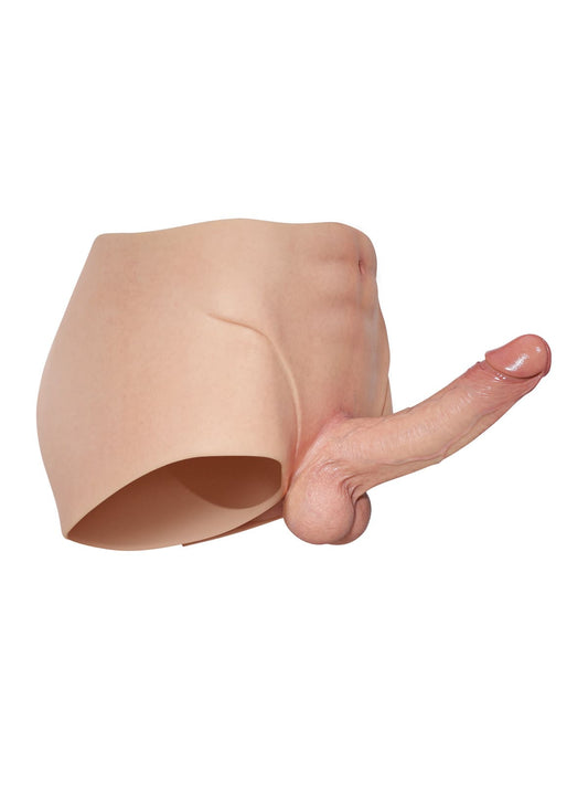 Beck | 7.2" x 1.7" Full-Wrap Solid Silicone Strap-On Underwear with Realistic Dildo Design