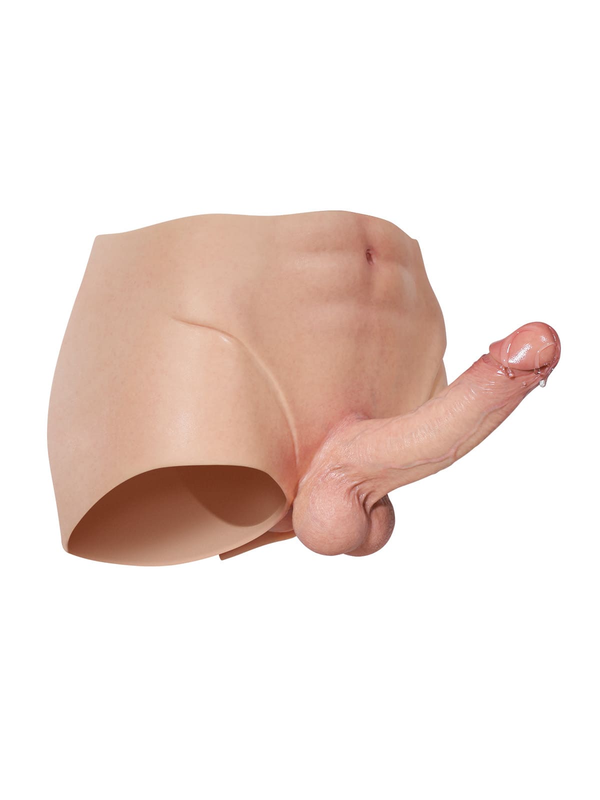 Beck | 7.2" x 1.7" Full-Wrap Solid Silicone Strap-On Underwear with Realistic Dildo Design