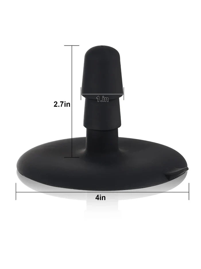 Patriot | 9.4" x 2" Brown Sliding Skin Vac-U-Lock Dildo With Moving Balls & Suction Cup