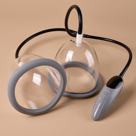 VacuPump Dual-Cup Vacuum Breast Massager