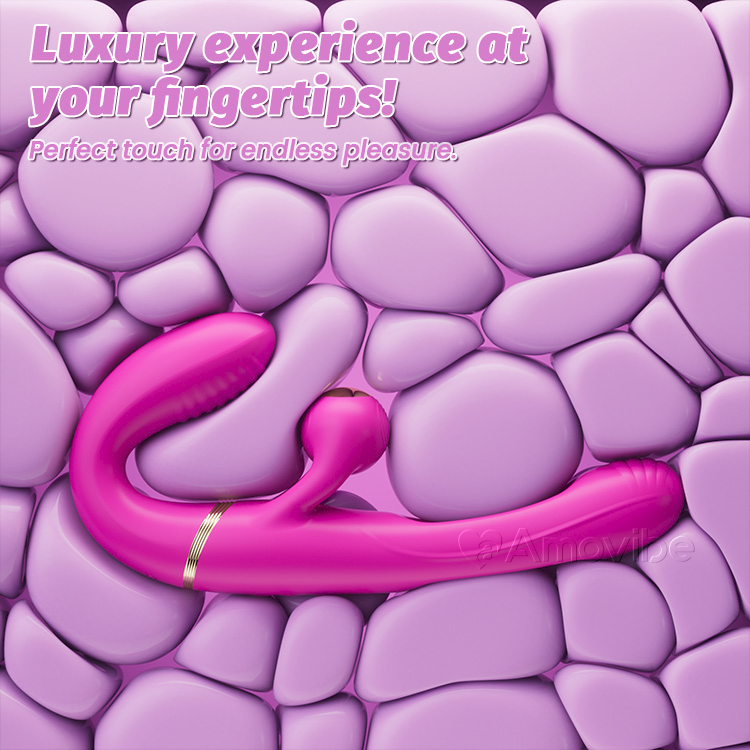 4-Motor Double Ended Dildo with 10 Vibration & Slapping Modes