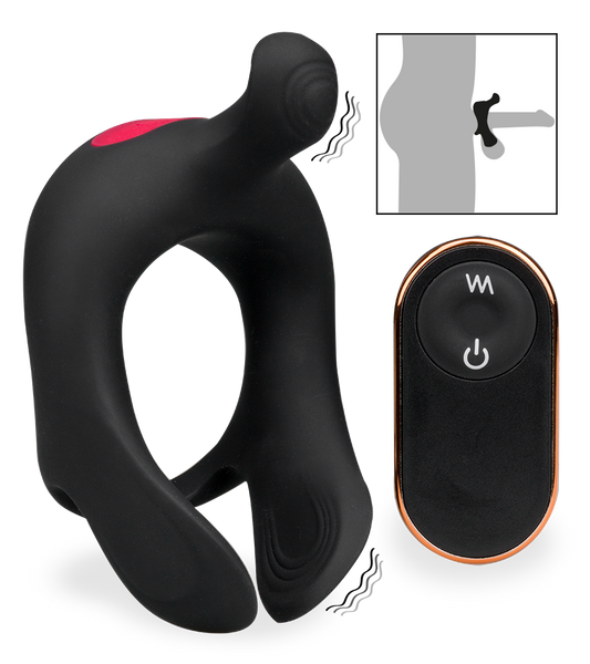 Arto testicle and clit massaging cock ring