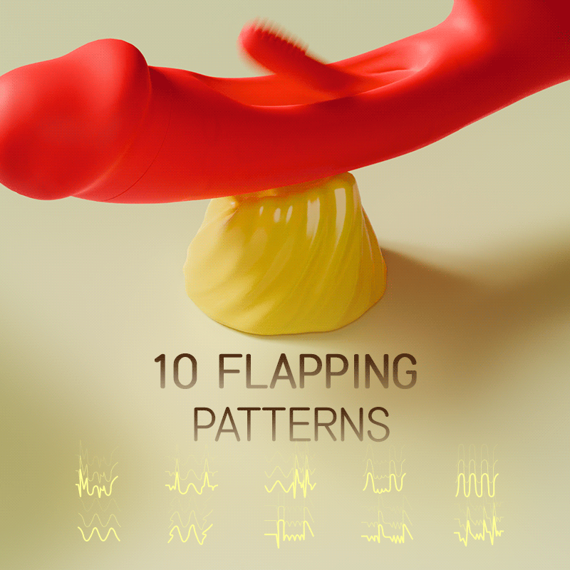 Flapping Vibrator with G spot Vibration & Clitoral Tapping