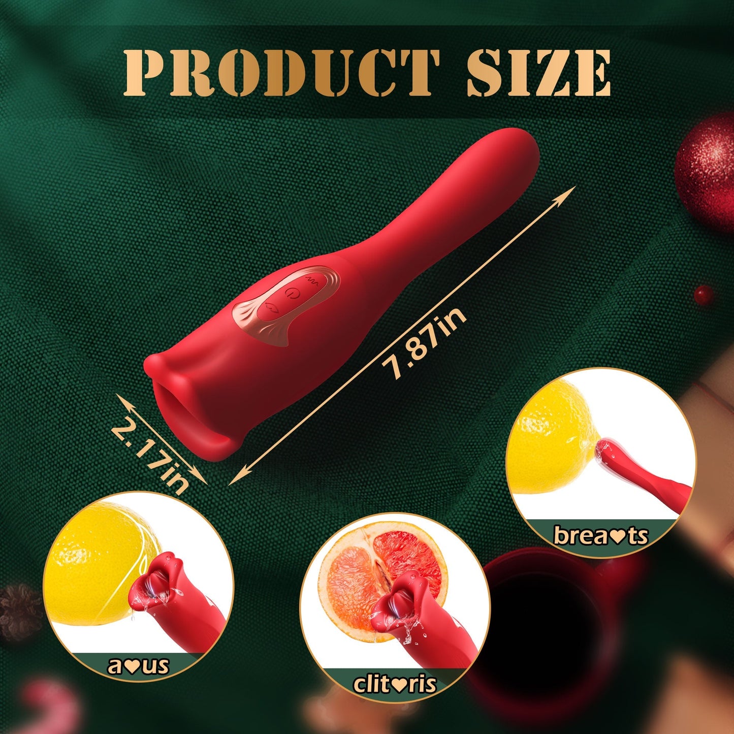 Mouth Vibrator with Kissing Function & Vibrating Tongue