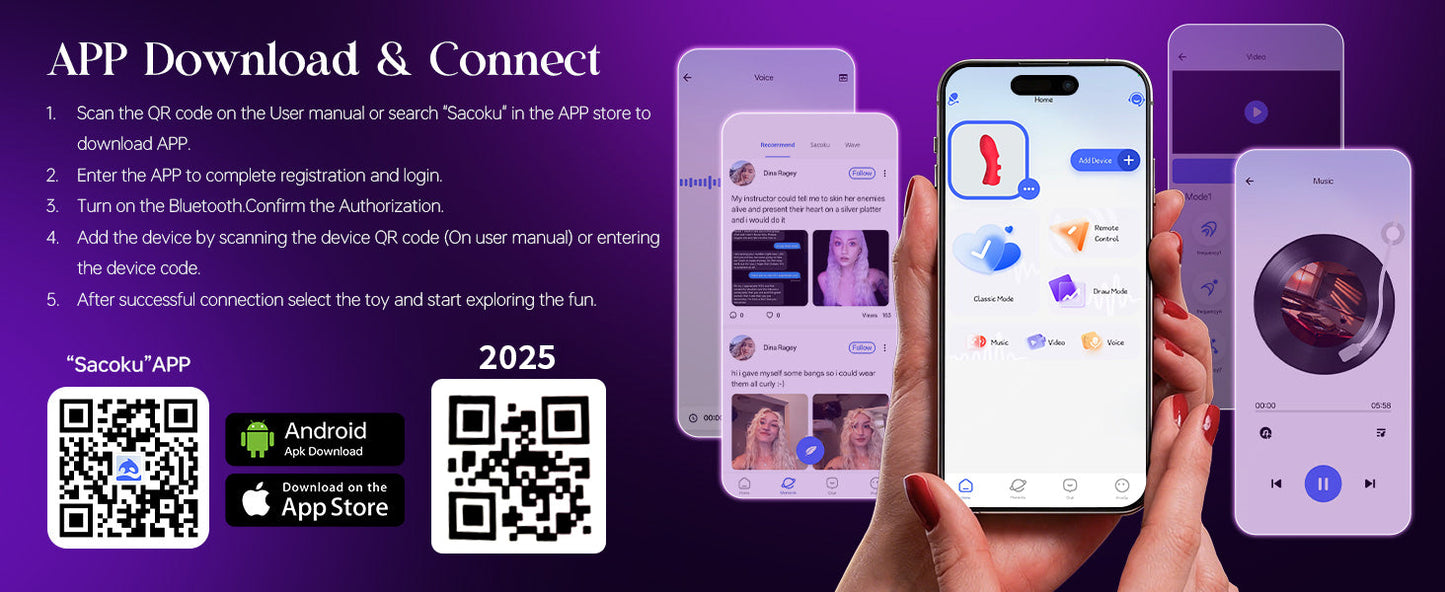 Finger Vibrator APP Remote Control Adult Toy for Women, 10 Vibrations & Heating, Clit Nipple G Spot Vibrators Couples Sex Toy