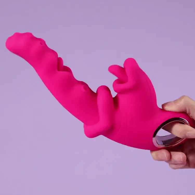 Rosered 3 in 1 Vibrator, G Spot Tongue Licking & Vibrating Massager