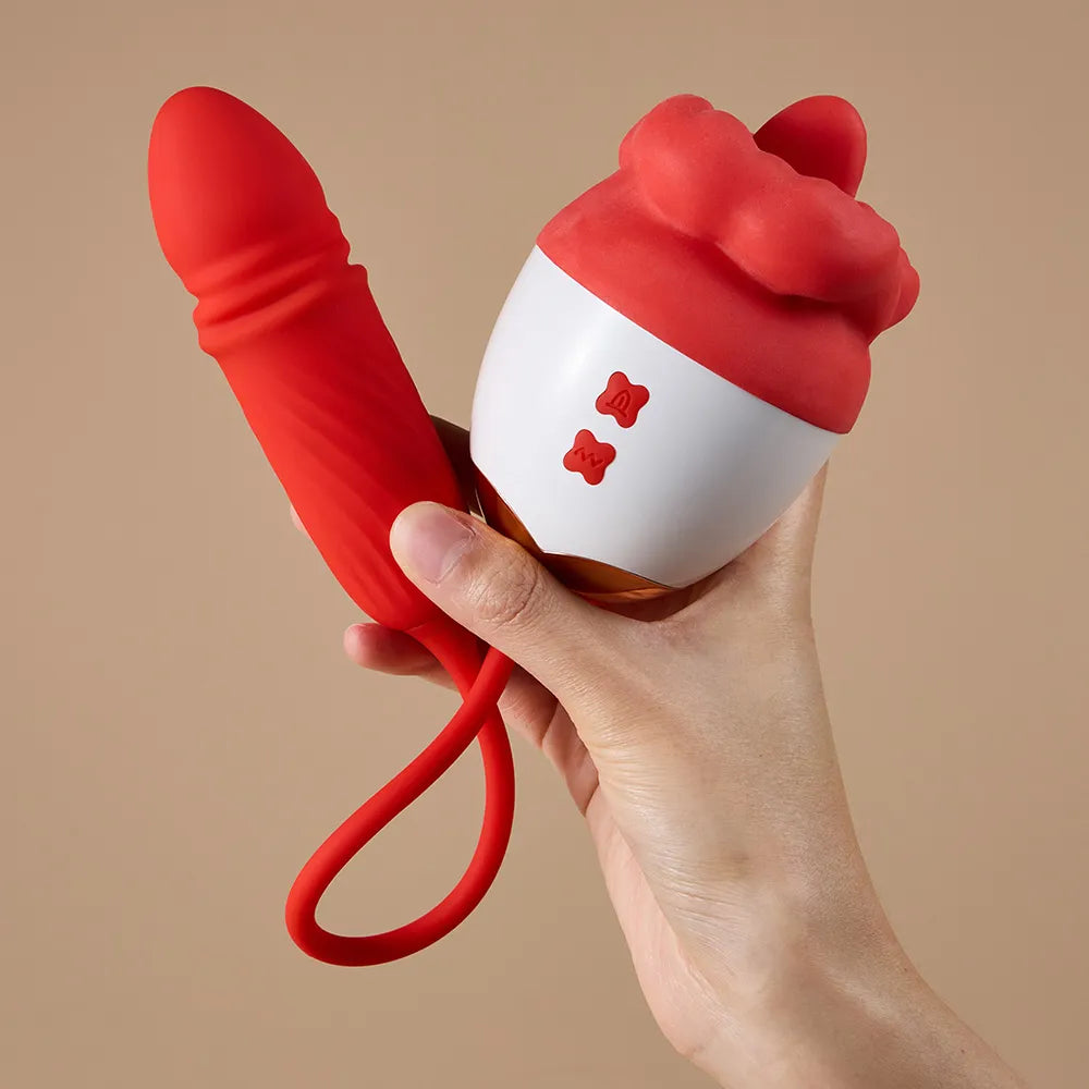 Rose Bite Dildo Vibrator