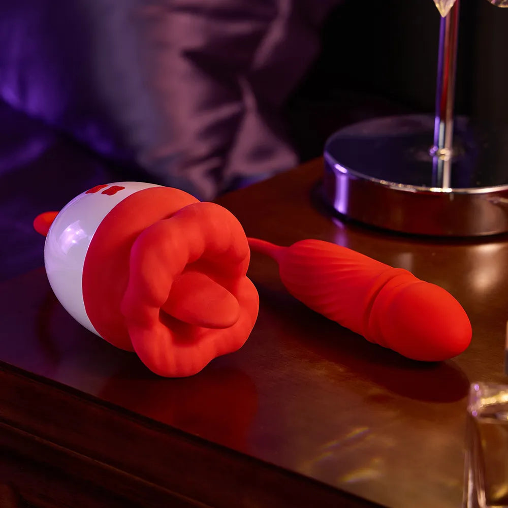 Rose Bite Dildo Vibrator