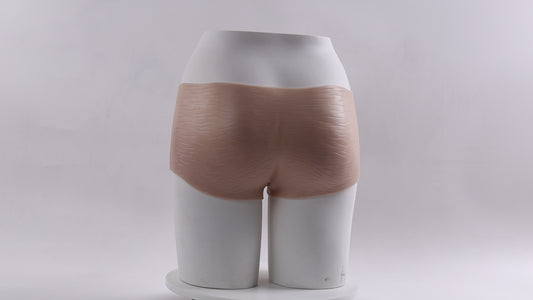 Monster-Strap On Dildo,  2 in 1 with Asshole Opening & Insertable 6.7IN Solid Dick(Ivory)