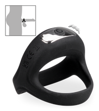 Righteous vibrating cock and ball ring