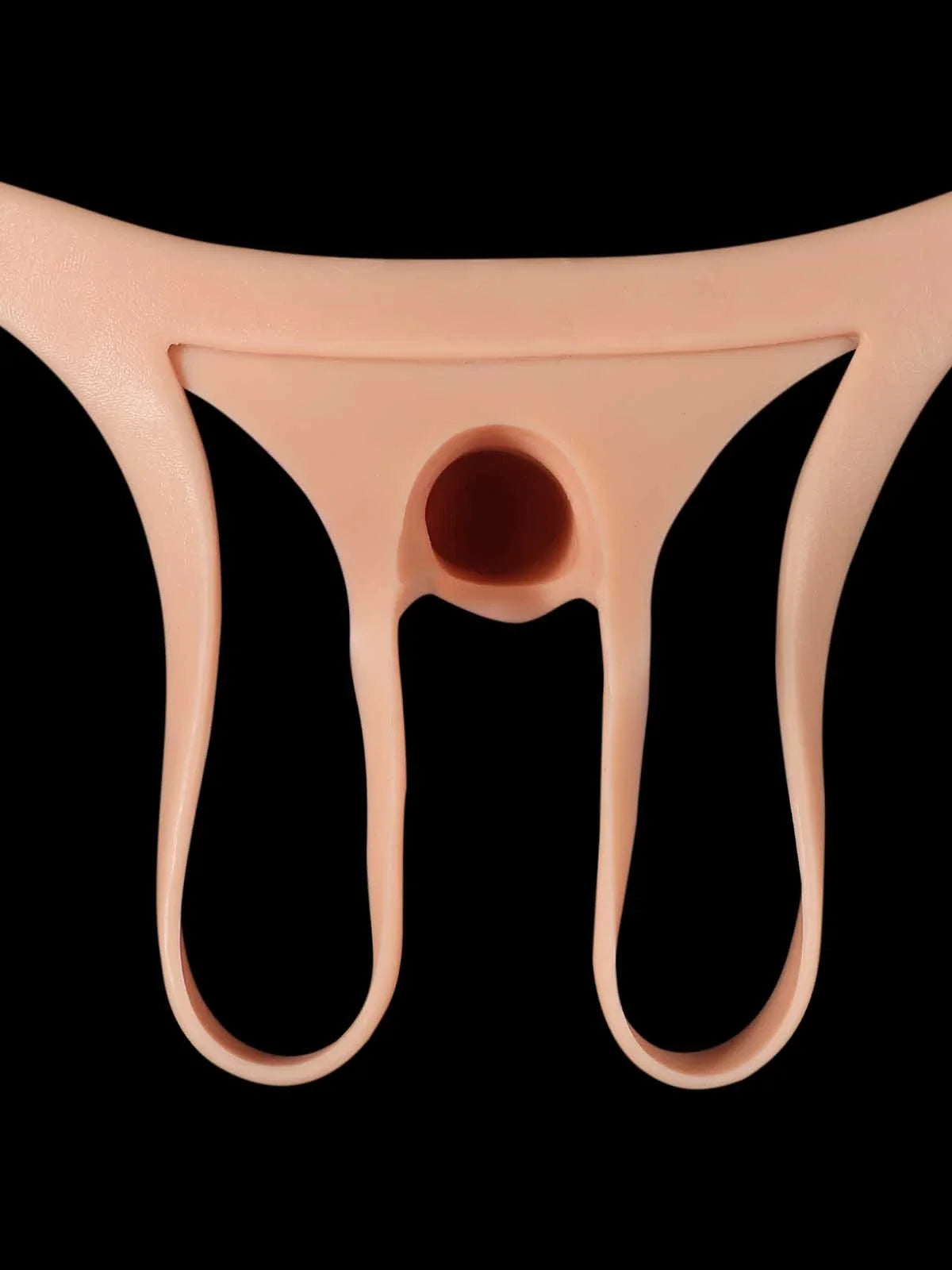 Emberfall | 7.5" x 2" Hollow Ultra Slim Open Ball Realistic Wearable  Strap-On Dildo