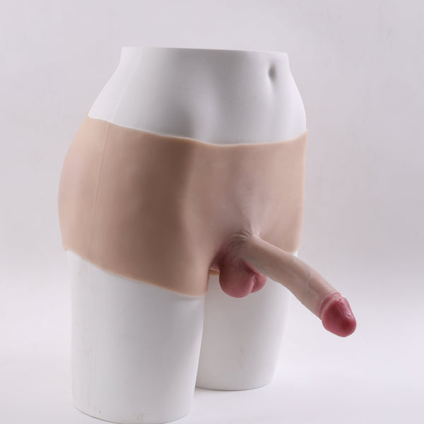 BroY-Strap On Dildo,  Wearable Pant Dildo with Insertable 7IN Solid Dick